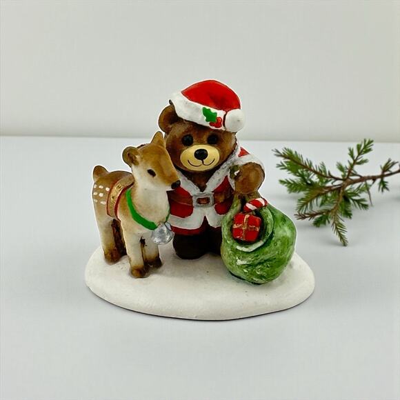 Wee Forest Folk " Santa Bear" Donna Petersen 1984 Retired Rare - Picture 1 of 9